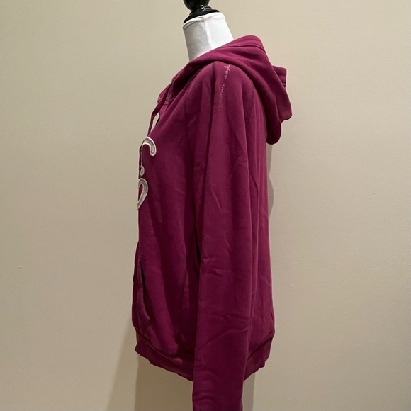 NWOT-American Eagle~Hoodie~Women’s Size L-Burgundy-Cotton - Picture 2 of 11